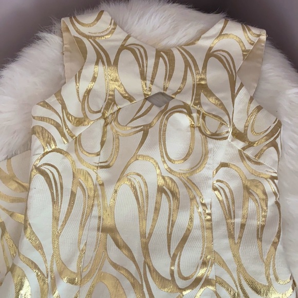 Milly Dresses & Skirts - MILLY White & Gold Dress